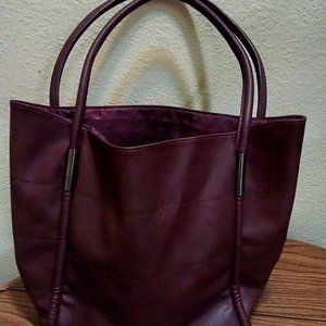 Large Neimen Marcus faux leather tote bag